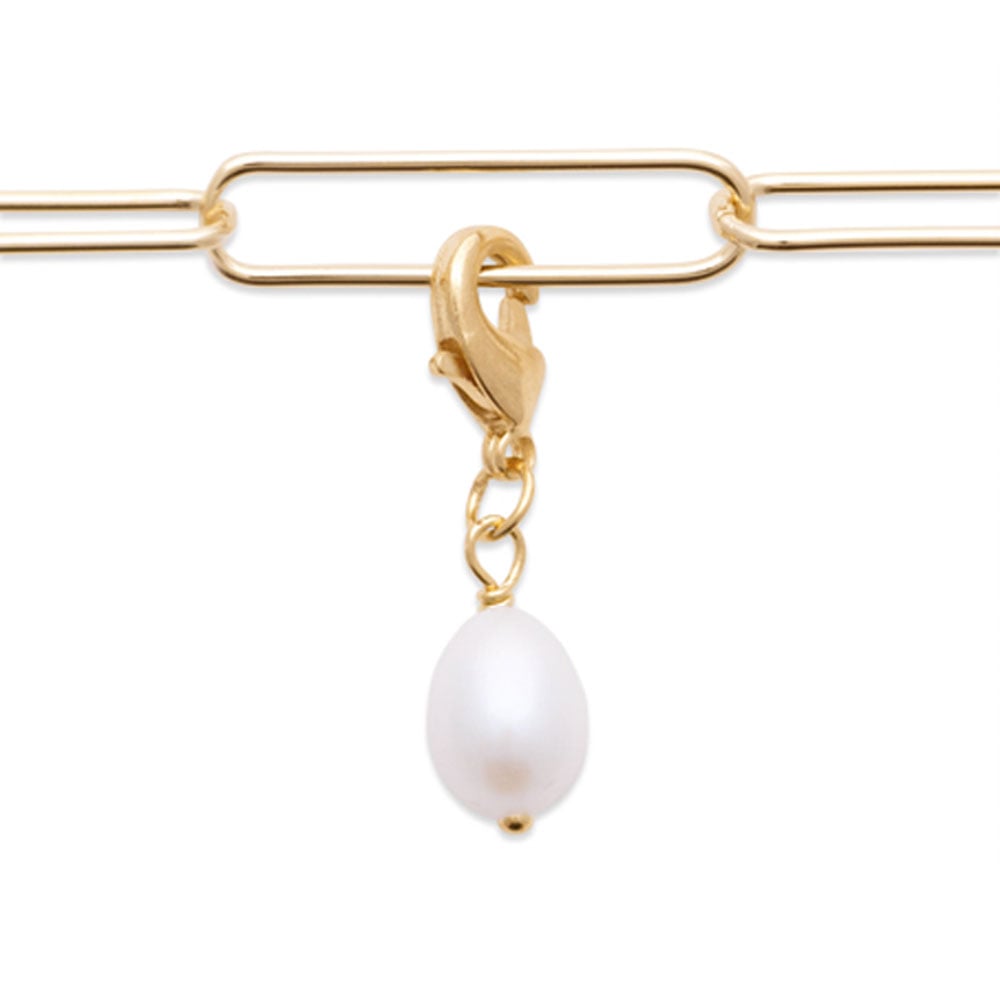 Charm in perla d'acqua dolce – Placcato oro
