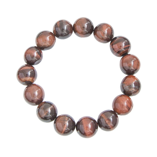 Bracciale in occhio di toro – Perle da 12 mm