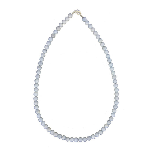 Collana in calcedonio – Perle sferiche da 6 mm