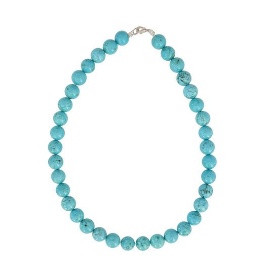Collana in turchese stabilizzata – Perle sferiche da 12 mm
