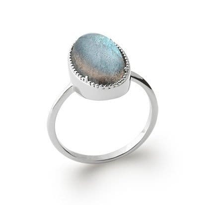 Anello in labradorite Judith – Argento 925