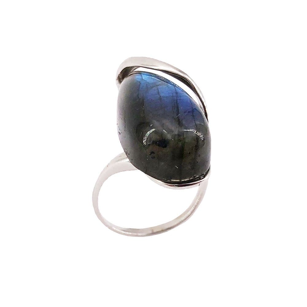 Anello in labradorite Colombe – Argento 925