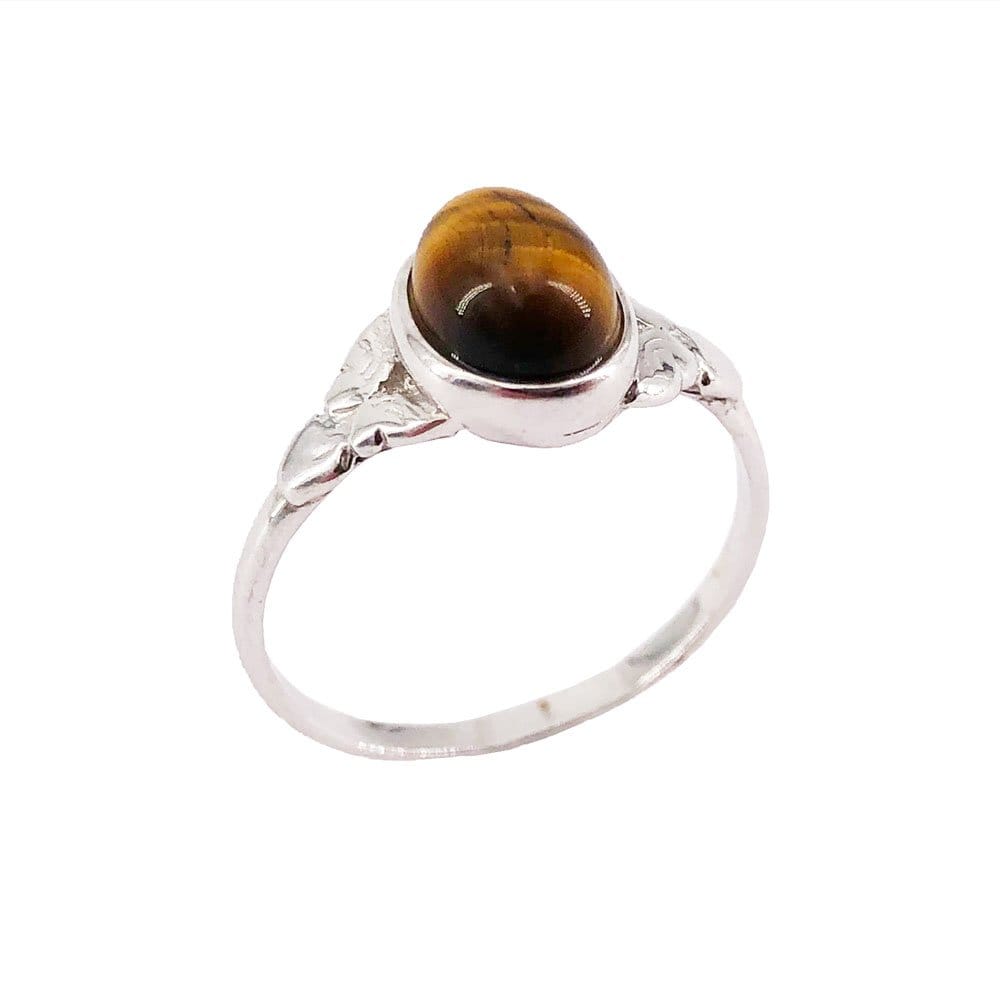 Anello in occhio di tigre Marianne – Argento 925