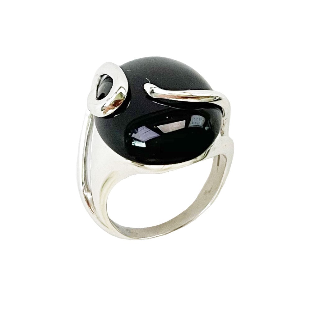 Anello in onice “Océane” – Argento 925