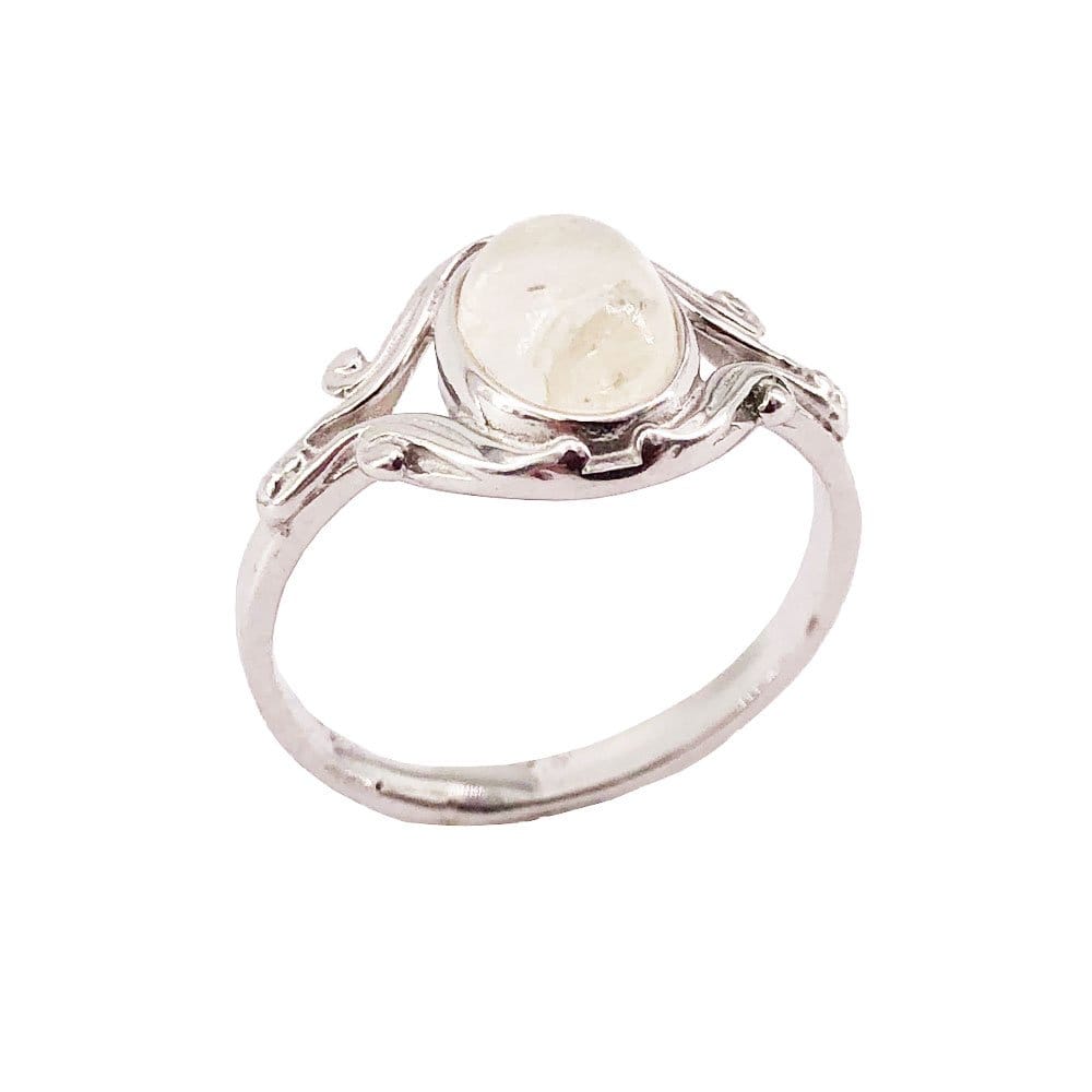 Anello in pietra di luna Honorine – Argento 925