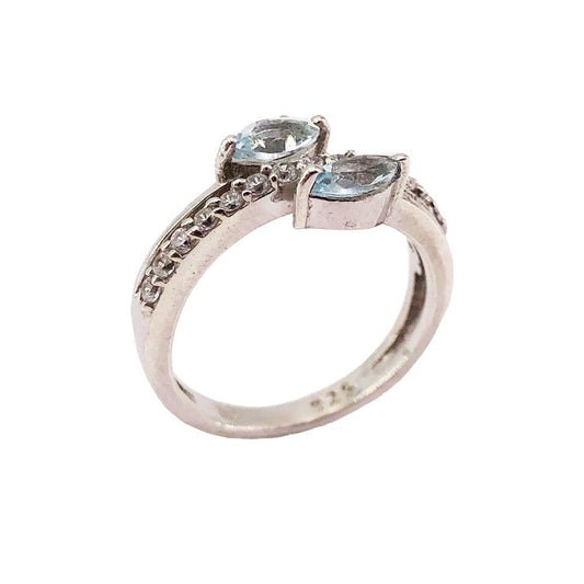 Anello in topazio blu Valentine – Argento 925