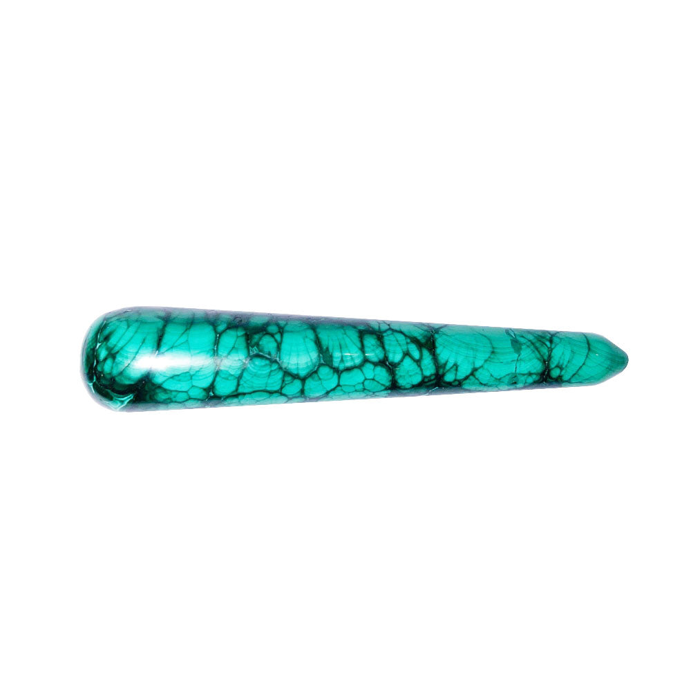 Bastoncino da massaggio in malachite