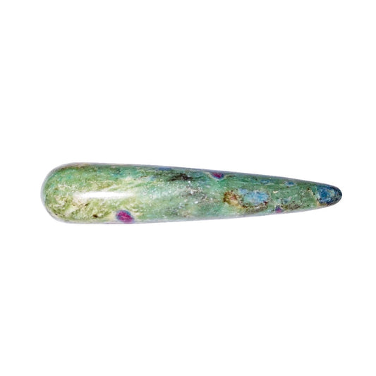 Bastoncino in rubino su fuchsite