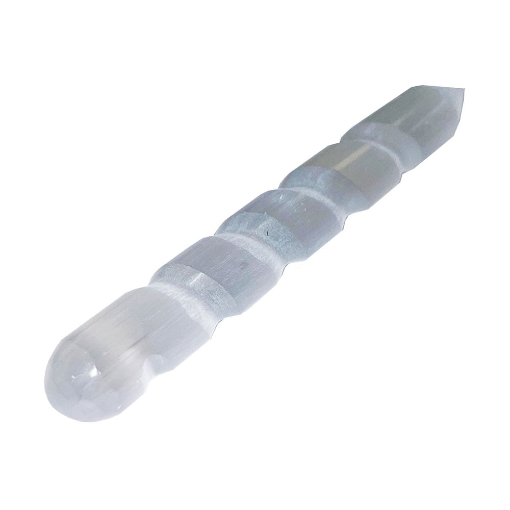 Bastoncino in selenite attorcigliata