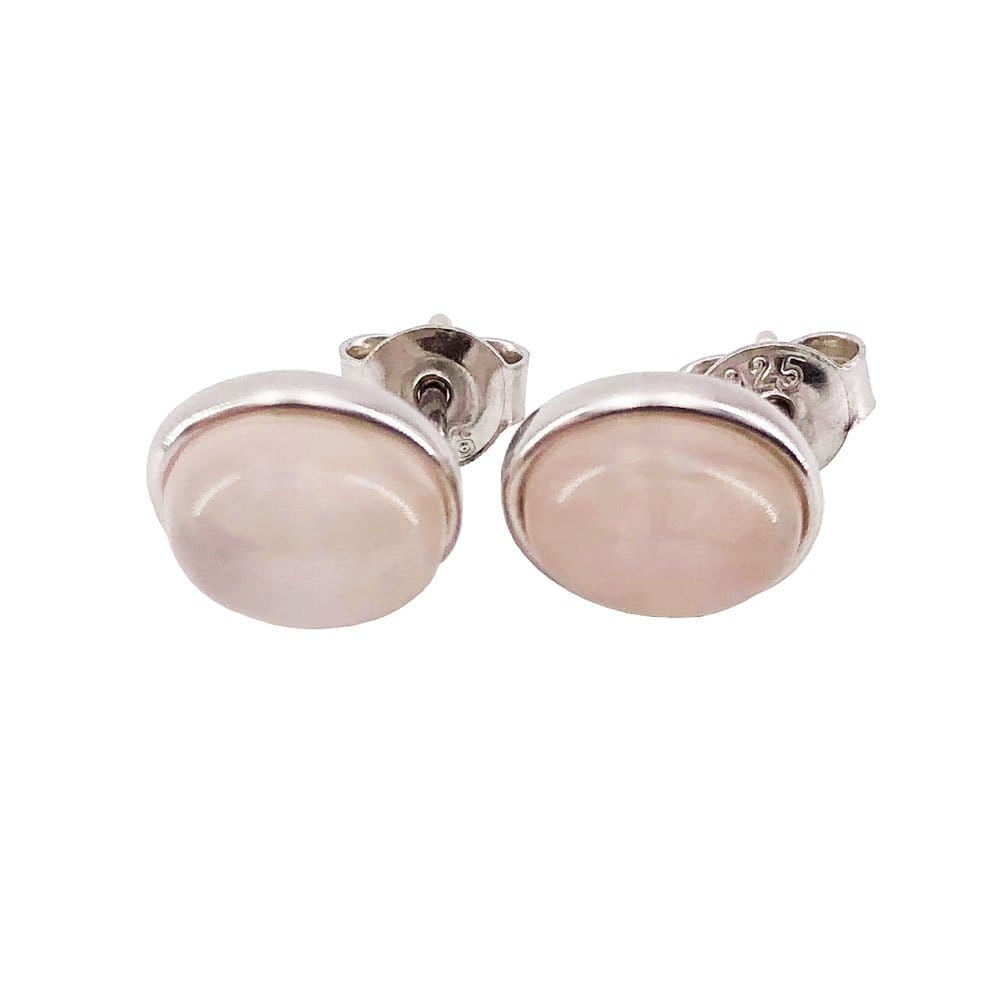 Orecchini in quarzo rosa Camille – Argento 925