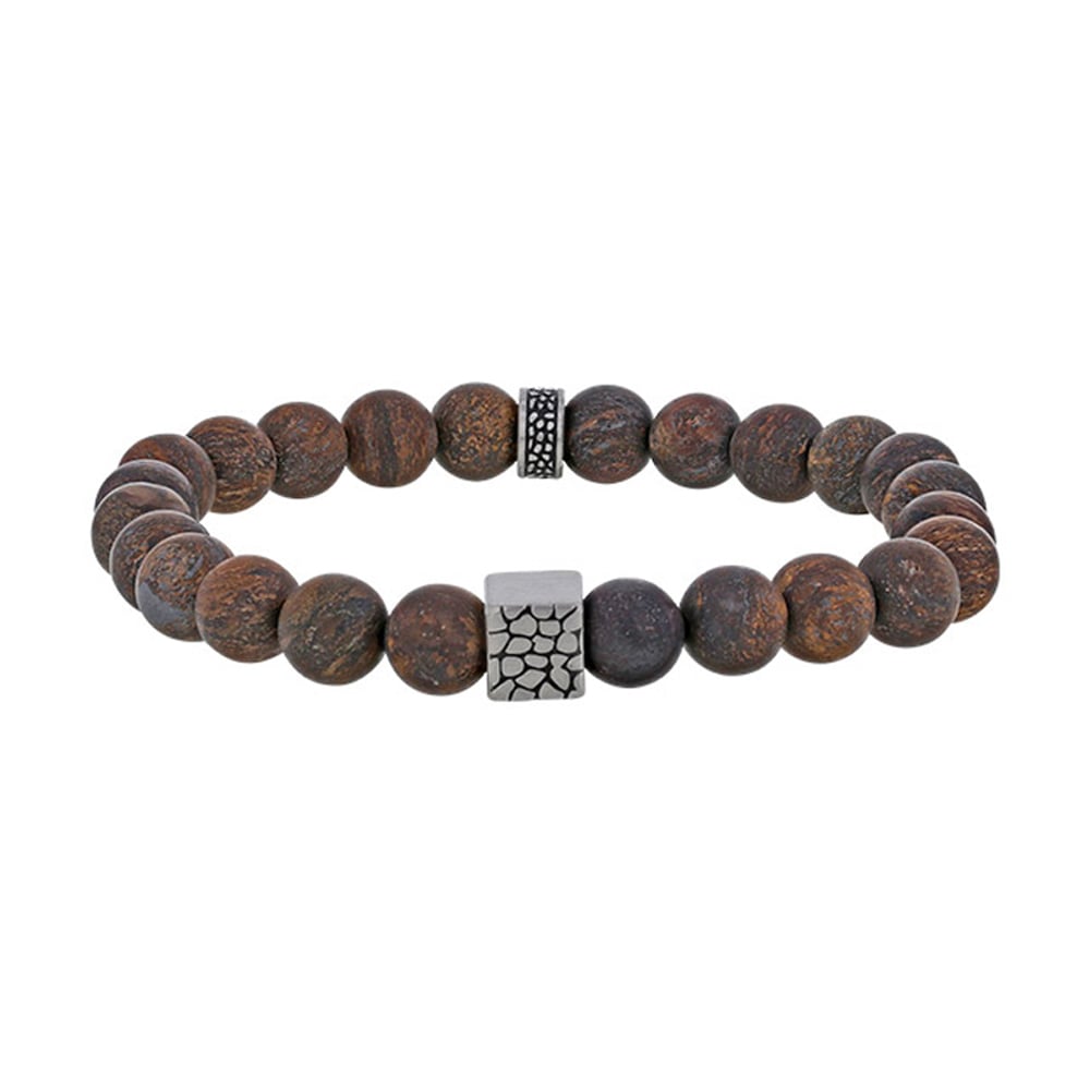 Bracciale in bronzite per lui – Ref. F01-0180