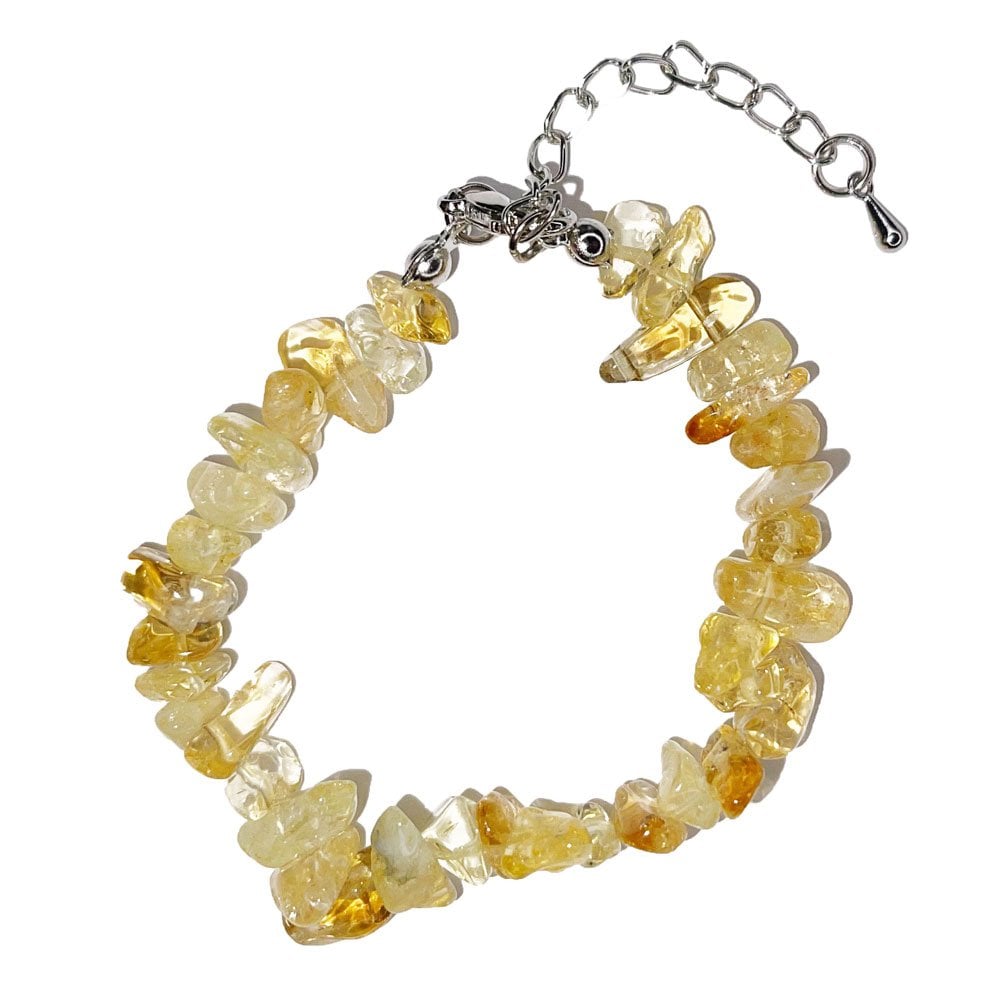 Bracciale in citrino – Barocco con chiusura – da 19 a 23 cm