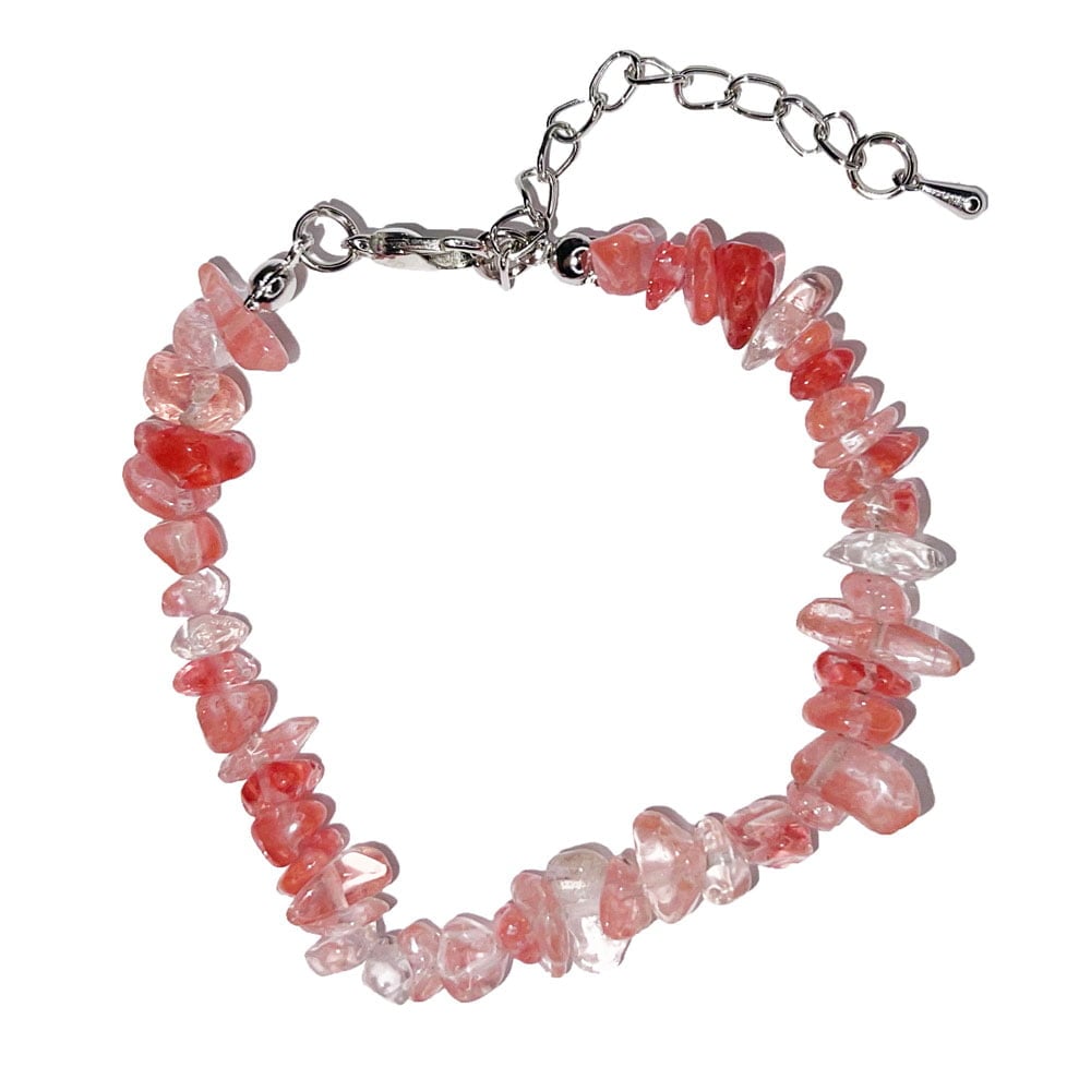 Bracciale in cristallo di rocca – Barocco con chiusura – da 19 a 23 cm