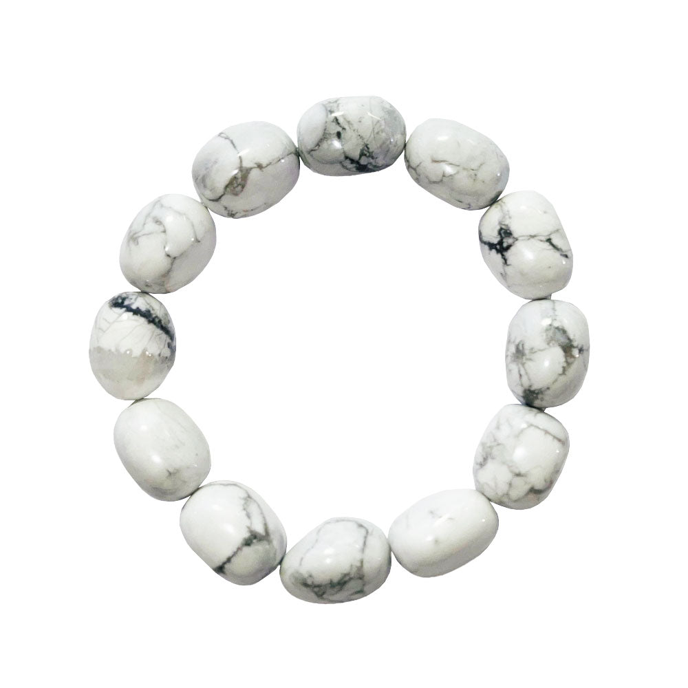 Bracciale in howlite – pietre Pépites