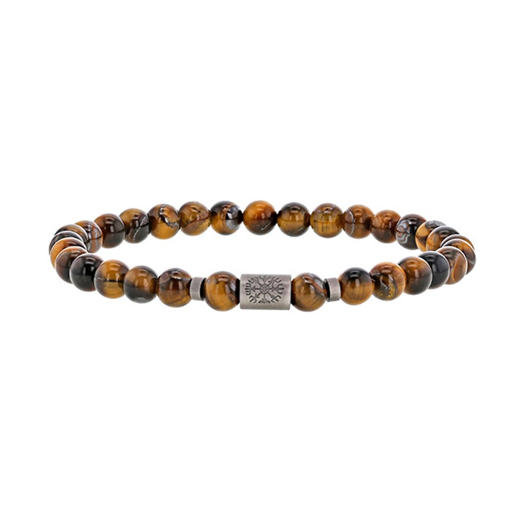 Bracciale in occhio di tigre per lui – Ref. F01-624