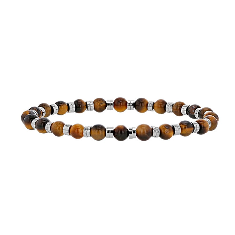 Bracciale in occhio di tigre per lui – Ref. F01-627