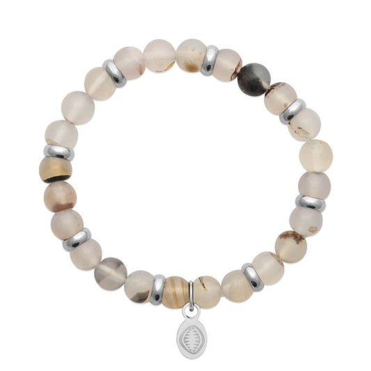 Bracciale in onice bianco e anelli per lui
