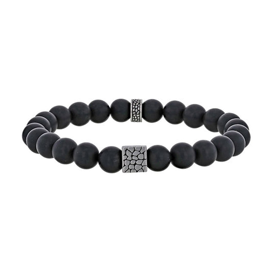 Bracciale in onice per lui – Ref. F01-0180
