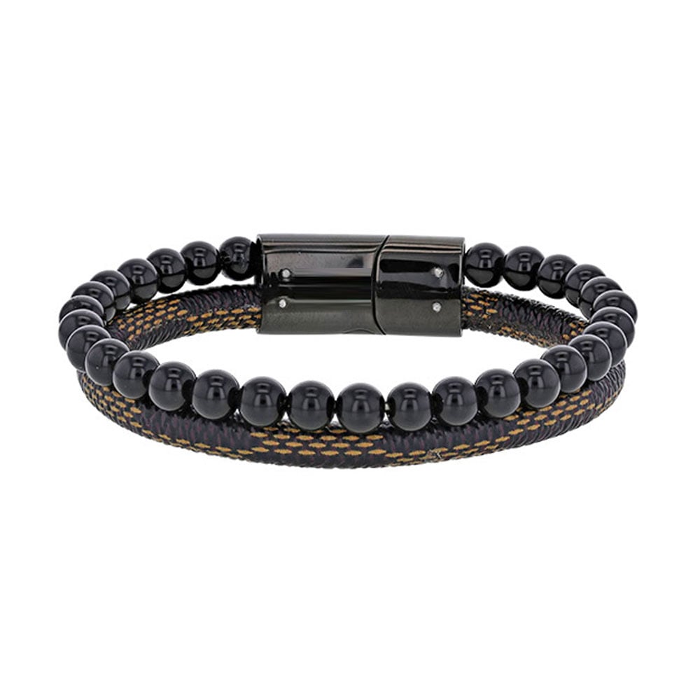 Bracciale in onice per lui – Ref. F01-595
