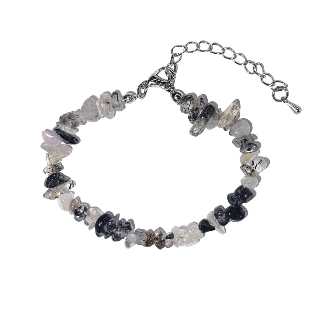 Bracciale in quarzo rutilato – Barocco con chiusura – da 19 a 23 cm