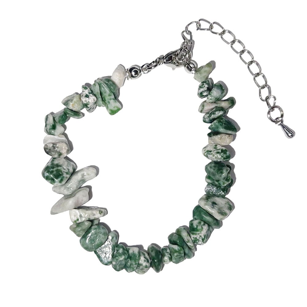Bracciale in serpentina scura – Barocco con chiusura – da 19 a 23 cm