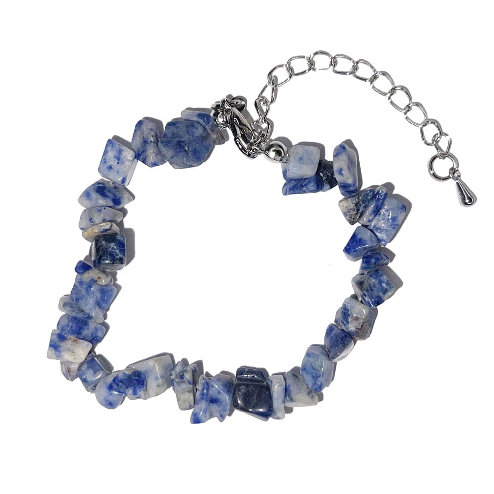 Bracciale in sodalite – Barocco con chiusura – da 19 a 23 cm