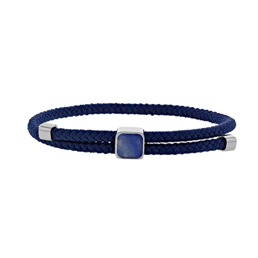 Bracciale in sodalite per lui cordoncino regolabile – Ref. F01-689