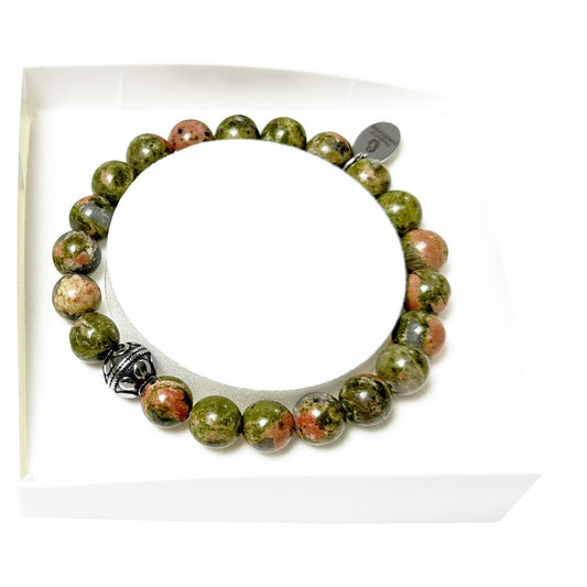 bracciale-in-unakite-et-sphere-per-lei
