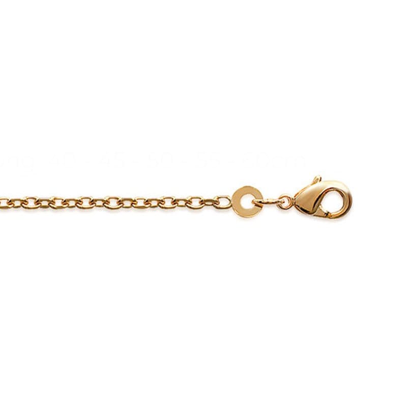 Catena in placcato oro 750 – 50 cm
