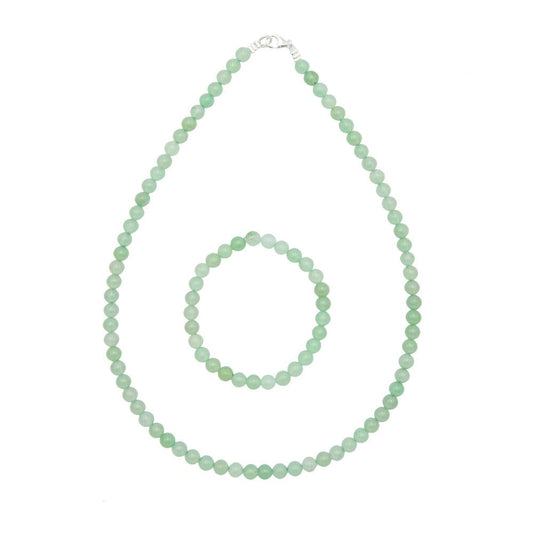 Parure in avventurina – Perle sferiche da 6 mm