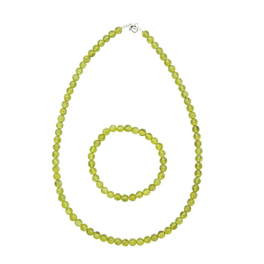 Parure in crisolito – Perle sferiche da 6 mm