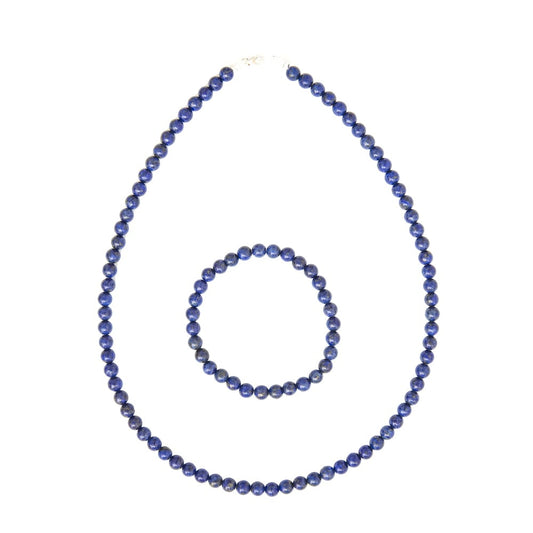 Parure in lapislazzuli – Perle sferiche da 6 mm