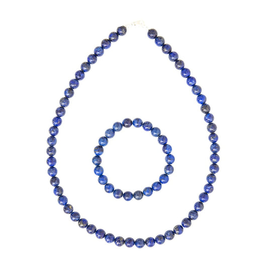Parure in lapislazzuli – Perle sferiche da 8 mm
