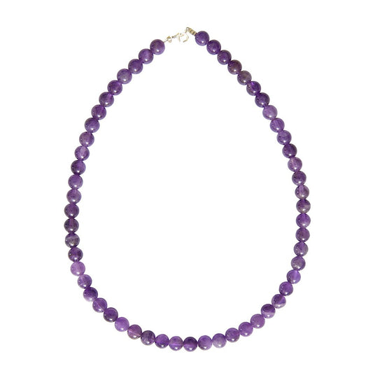 Collana in ametista – Perle sferiche da 8 mm