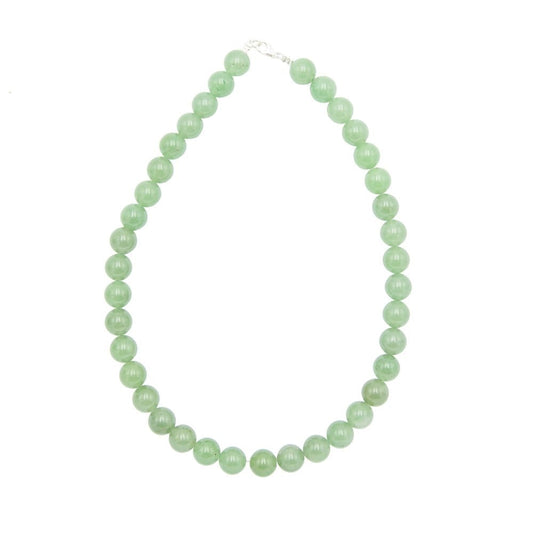 Collana in avventurina – Perle sferiche da 12 mm