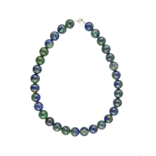 Collana in crisocolla – Perle sferiche da 14 mm