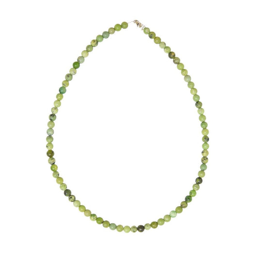 Collana in crisopale limone – Perle sferiche da 6 mm