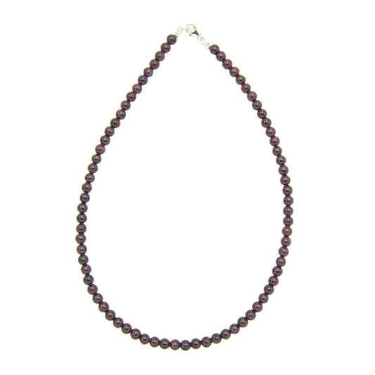 Collana in granato rosso – Perle sferiche da 6 mm