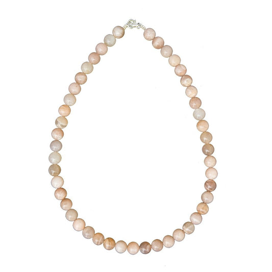 Collana in eliolite pietra del sole – Perle sferiche da 10 mm
