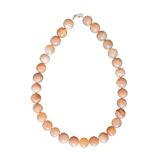 Collana in eliolite pietra del sole – Perle sferiche da 14 mm