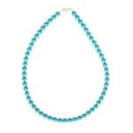 Collana in howlite blu – Perle sferiche da 8 mm