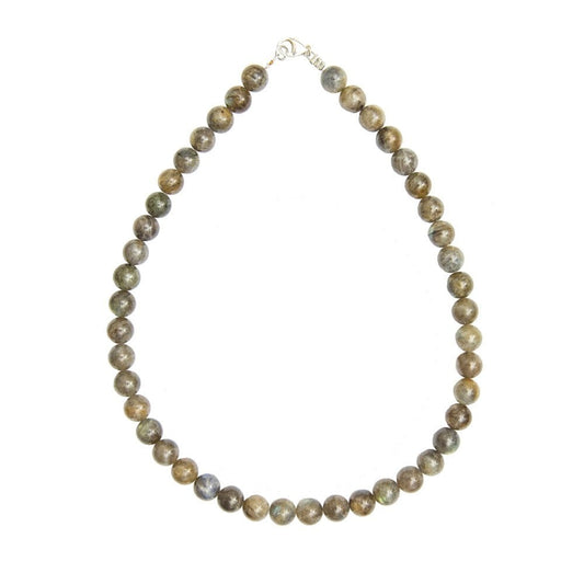 Collana in labradorite – Perle sferiche da 10 mm