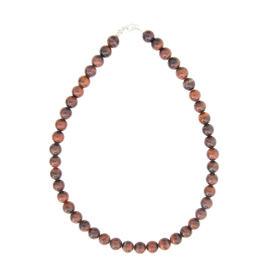 Collana in occhio di toro – Perle sferiche da 10 mm
