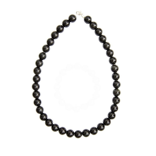Collana in onice – Perle sferiche da 12 mm