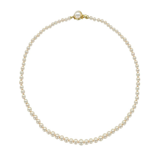 Collana in perle di maiorca bianche – Perle sferiche da 4/6 mm