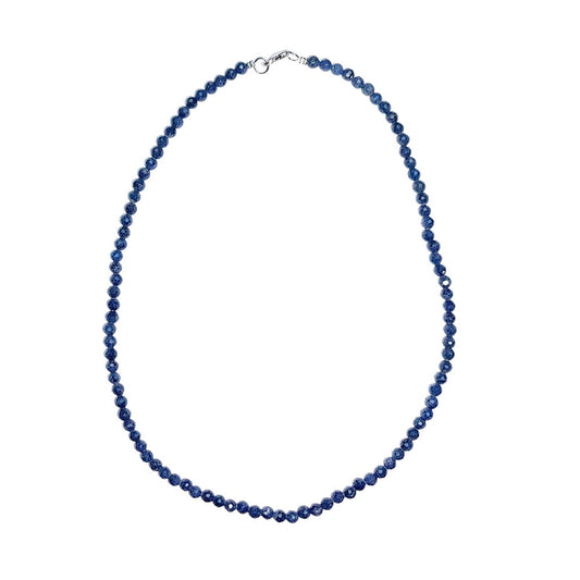Collana in zaffiro – Perline sfaccettate 4 mm – 45 cm