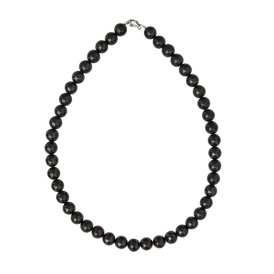 Collana in shungite – Perle sferiche da 10 mm