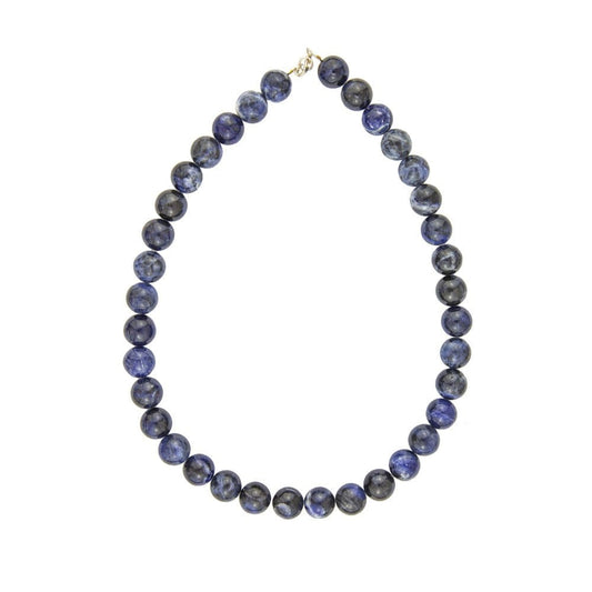 Collana in sodalite – Perle sferiche da 12 mm