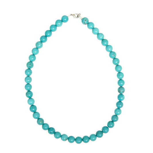 Collana in turchese stabilizzata – Perle sferiche da 10 mm