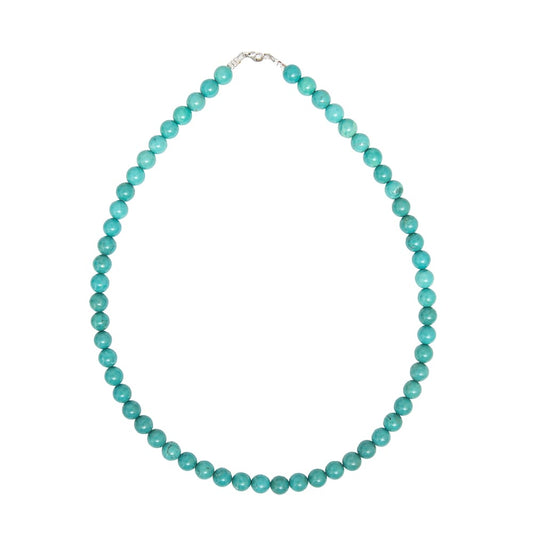 Collana in turchese stabilizzata – Perle sferiche da 8 mm